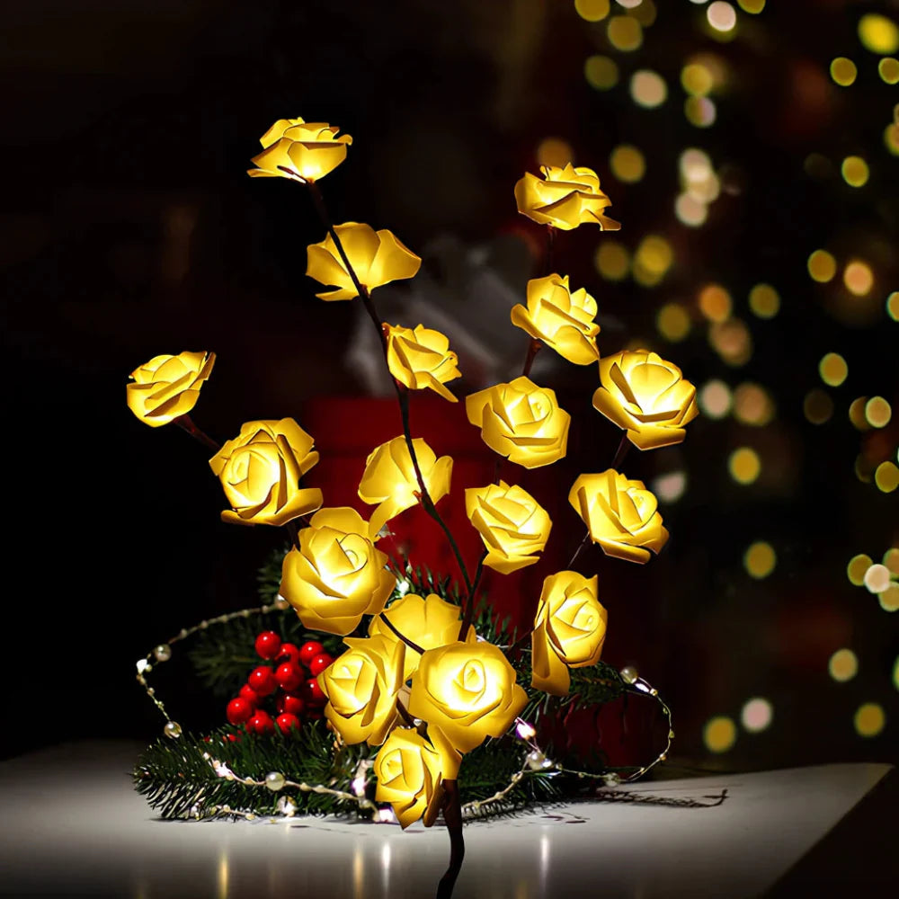 Fairy Lights Branch Lamp LED Floral Table Decor Bedroom