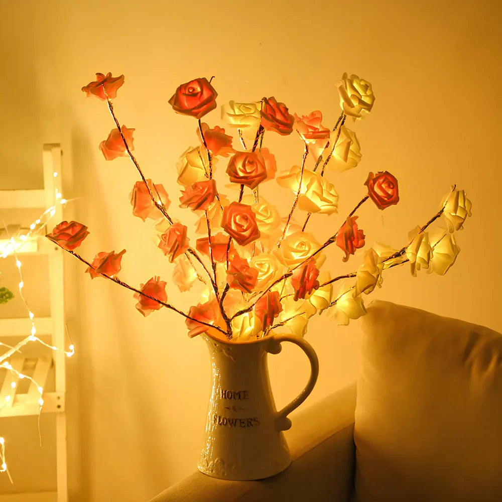 Fairy Lights Branch Lamp LED Floral Table Decor Bedroom