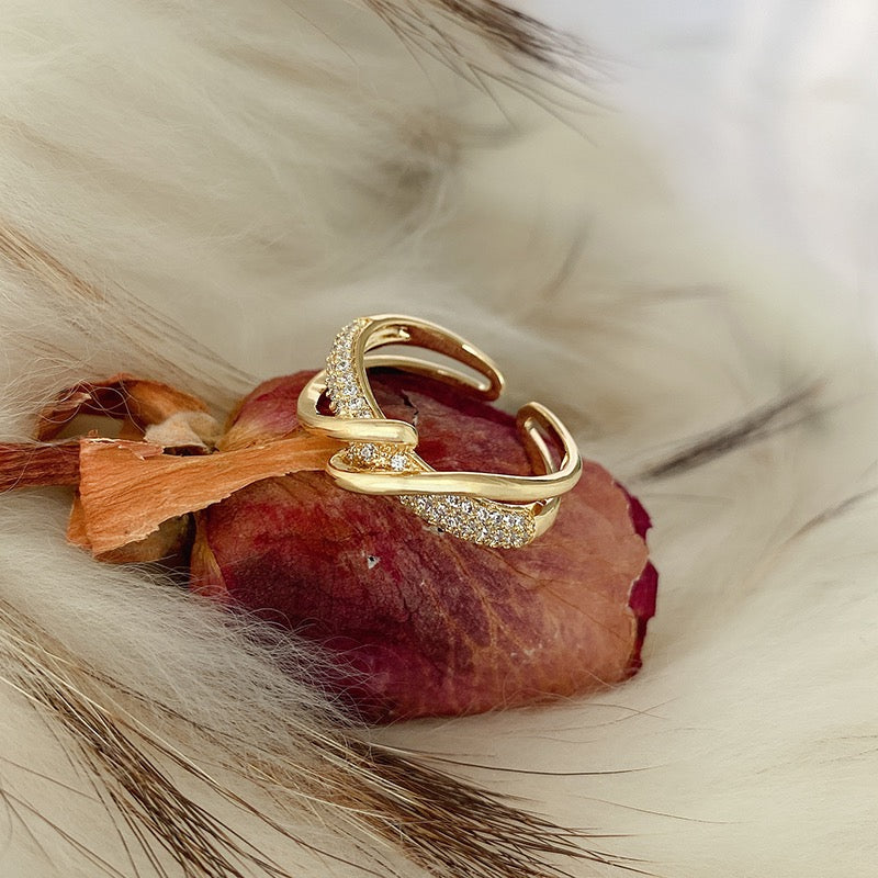 Personalised Geometric Adjustable Ring