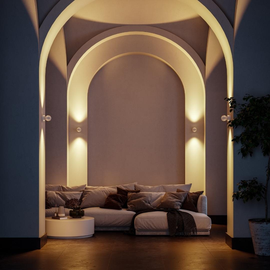 LED Wall Light Chrome Modern Spot Lamp