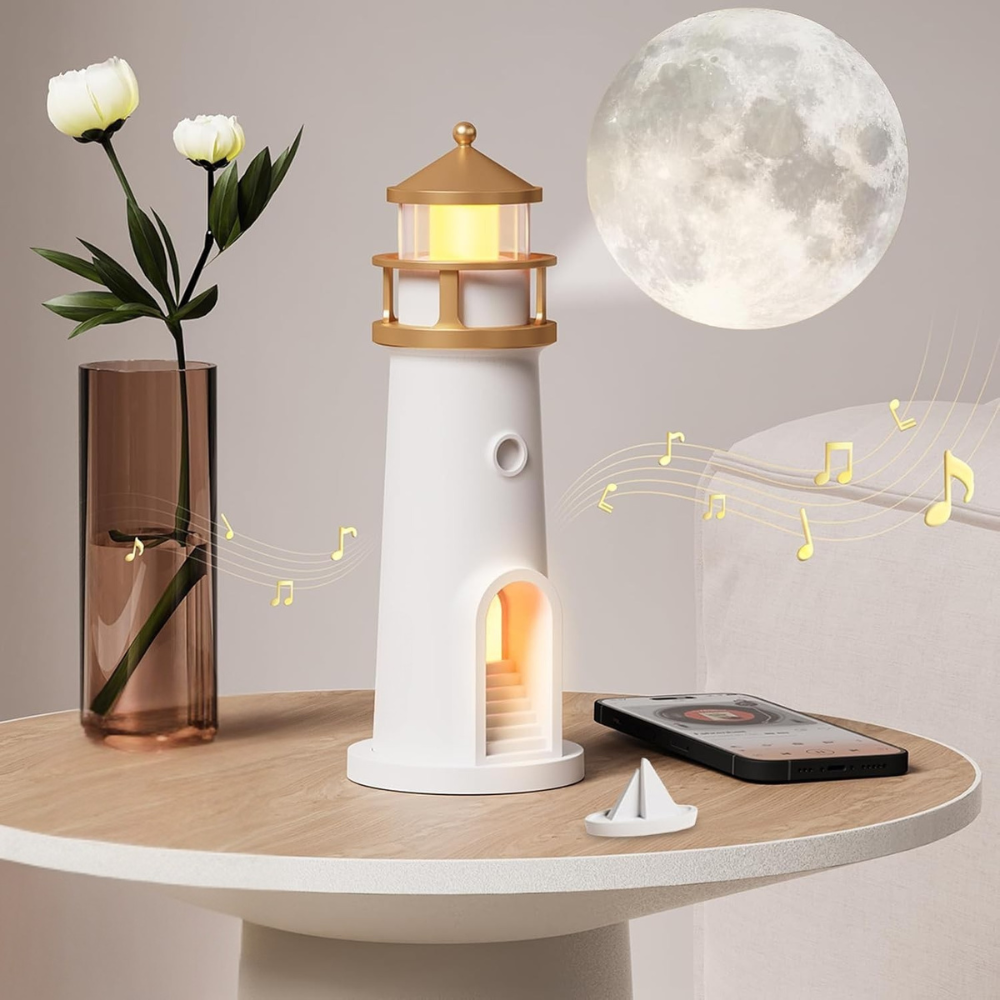 Moon Lamp Night Light Lighthouse Design Bedroom Decor