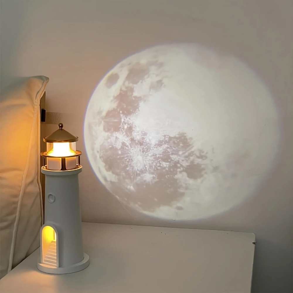 Moon Lamp Night Light Lighthouse Design Bedroom Decor