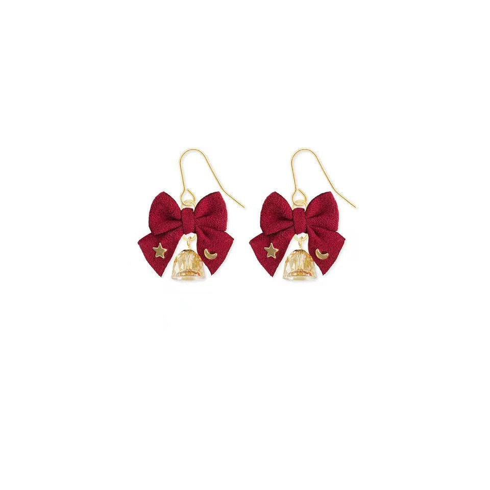 Ribbon Bell Earrings/Ear Clips