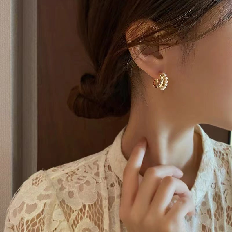 Pearl Stacking Earrings