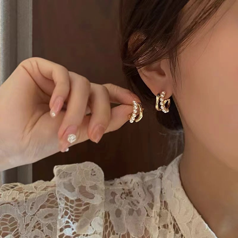 Pearl Stacking Earrings