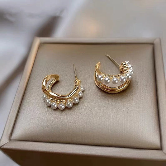 Pearl Stacking Earrings