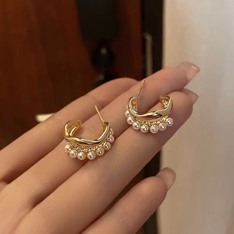 Pearl Stacking Earrings