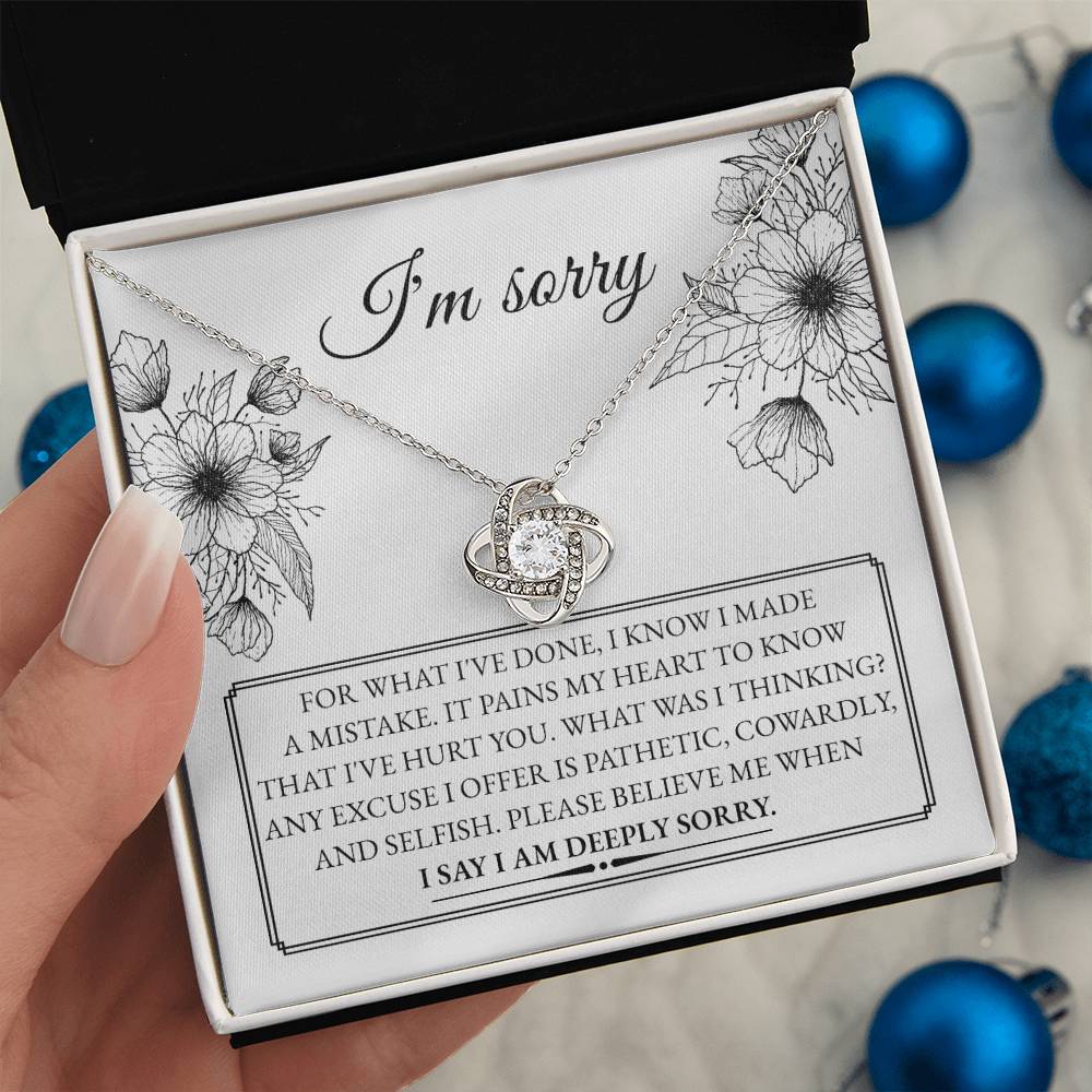 Sorry - Made A Mistake - Love Knot Necklace