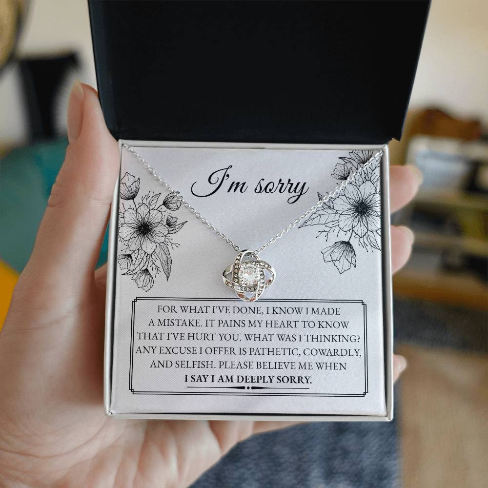 Sorry - Made A Mistake - Love Knot Necklace