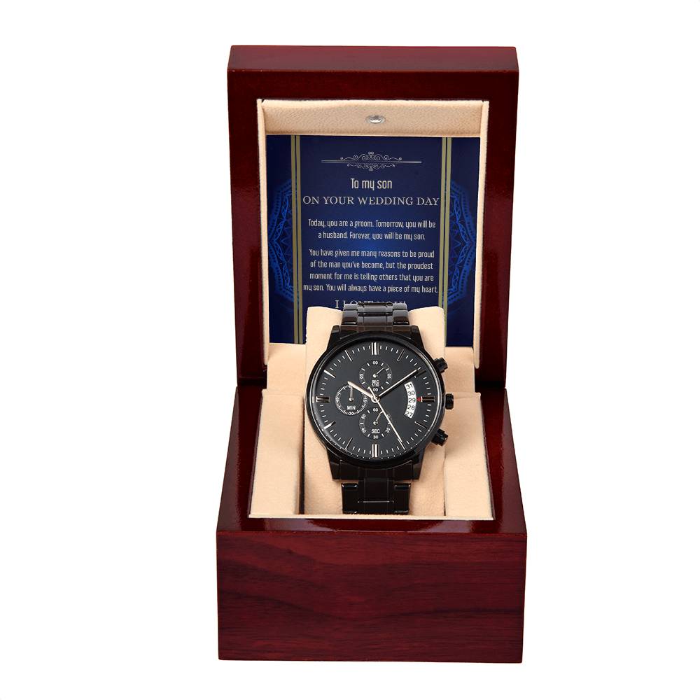 Son Wedding - Be My Son - Metal Chronograph Watch