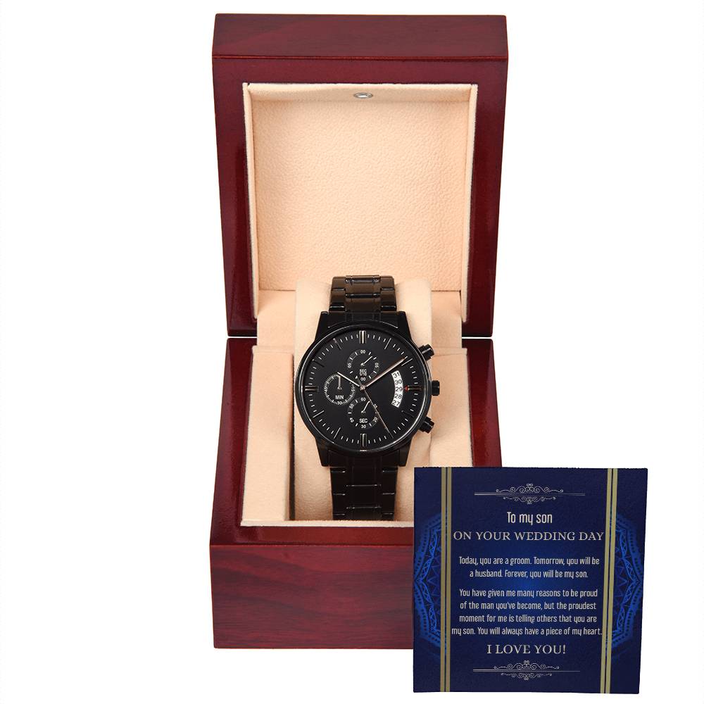 Son Wedding - Be My Son - Metal Chronograph Watch