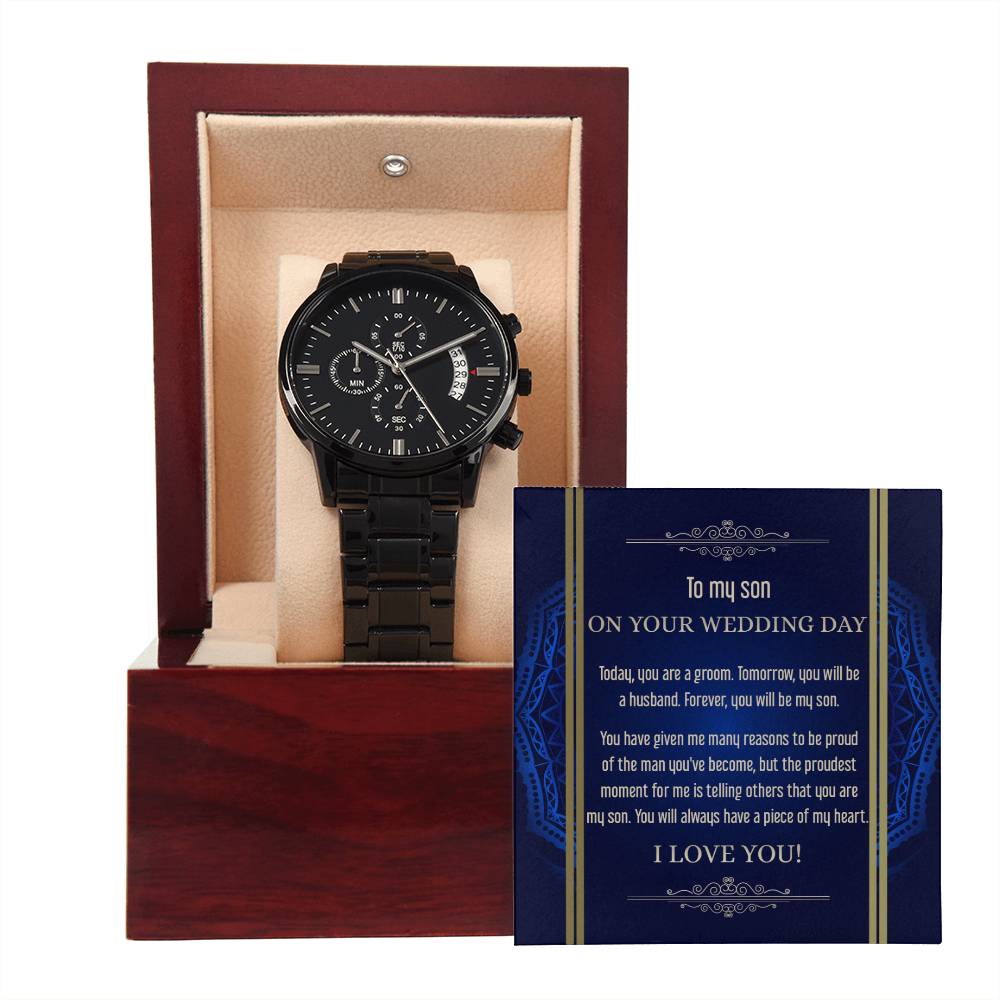 Son Wedding - Be My Son - Metal Chronograph Watch