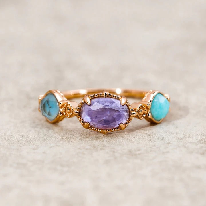 Aurelia Natural Agate Ring
