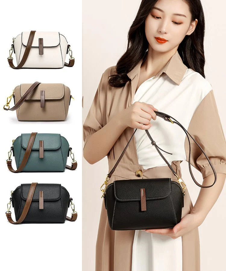 Lightweight luxurious soft leather - trendy and versatile crossbody bag