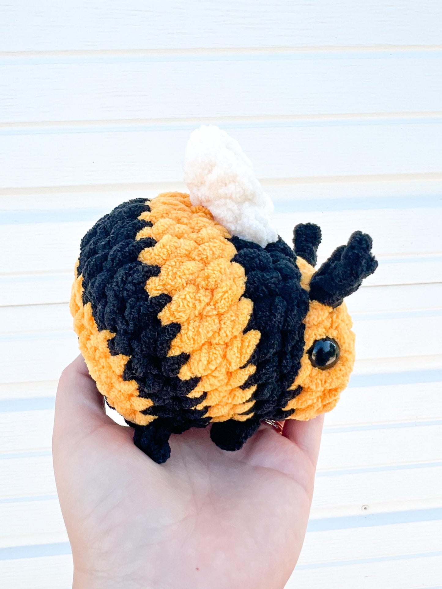 Buzzby the Cozy Bee – Handmade Crochet Plush Toy