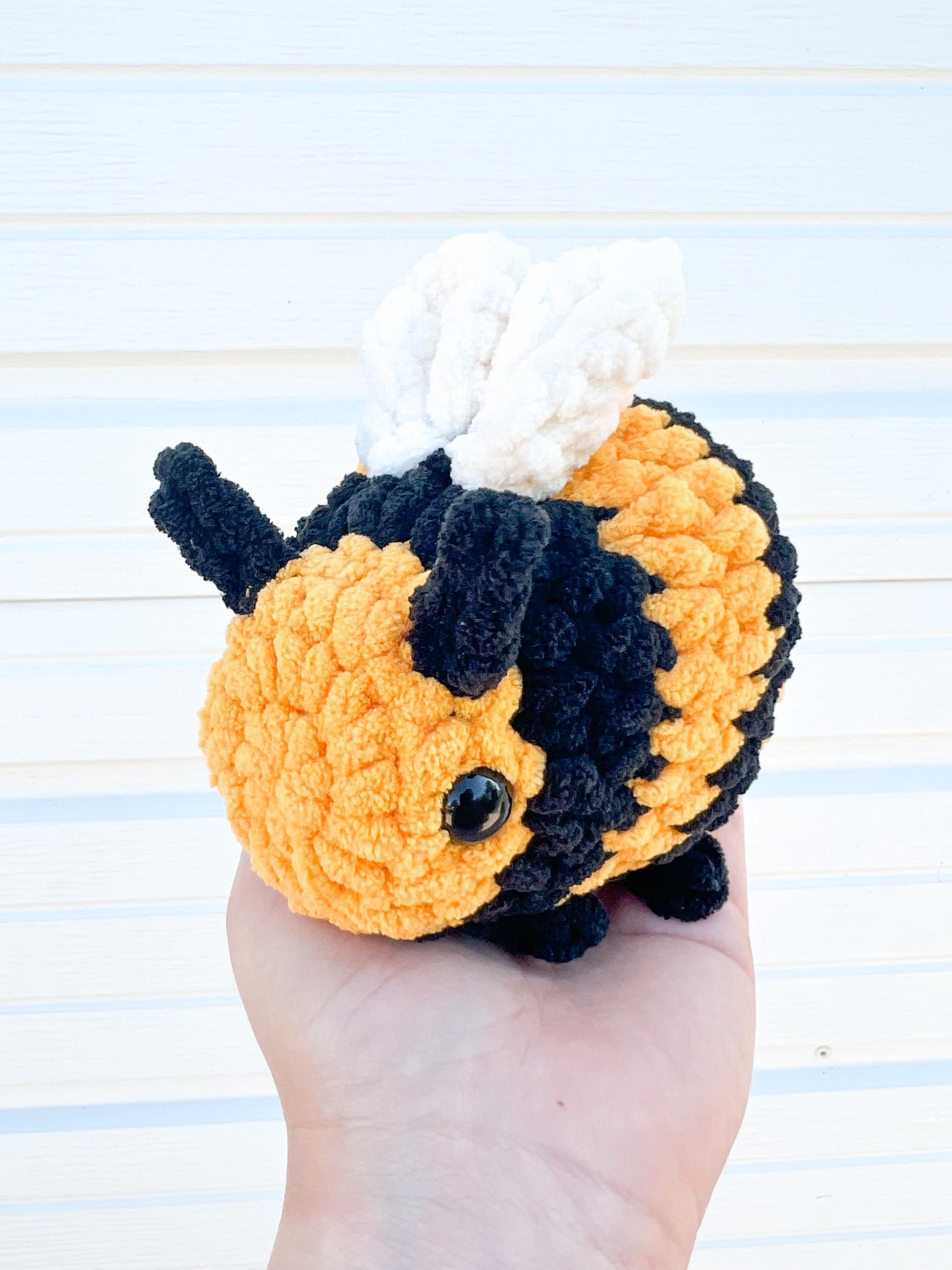 Buzzby the Cozy Bee – Handmade Crochet Plush Toy