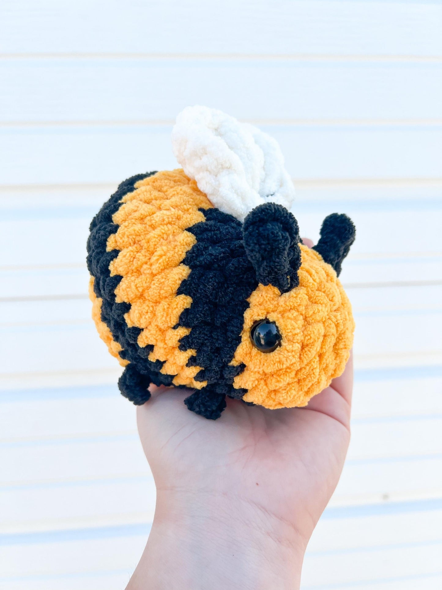 Buzzby the Cozy Bee – Handmade Crochet Plush Toy