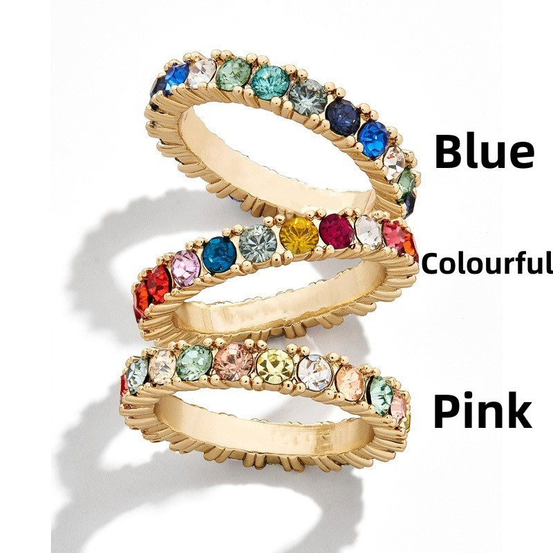 Rainbow Zirconia Ring