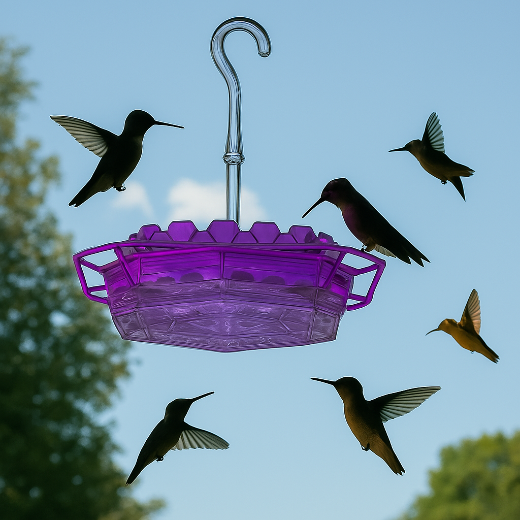 Hummingbird Feeder Red Plastic Hanging Bird Feeder