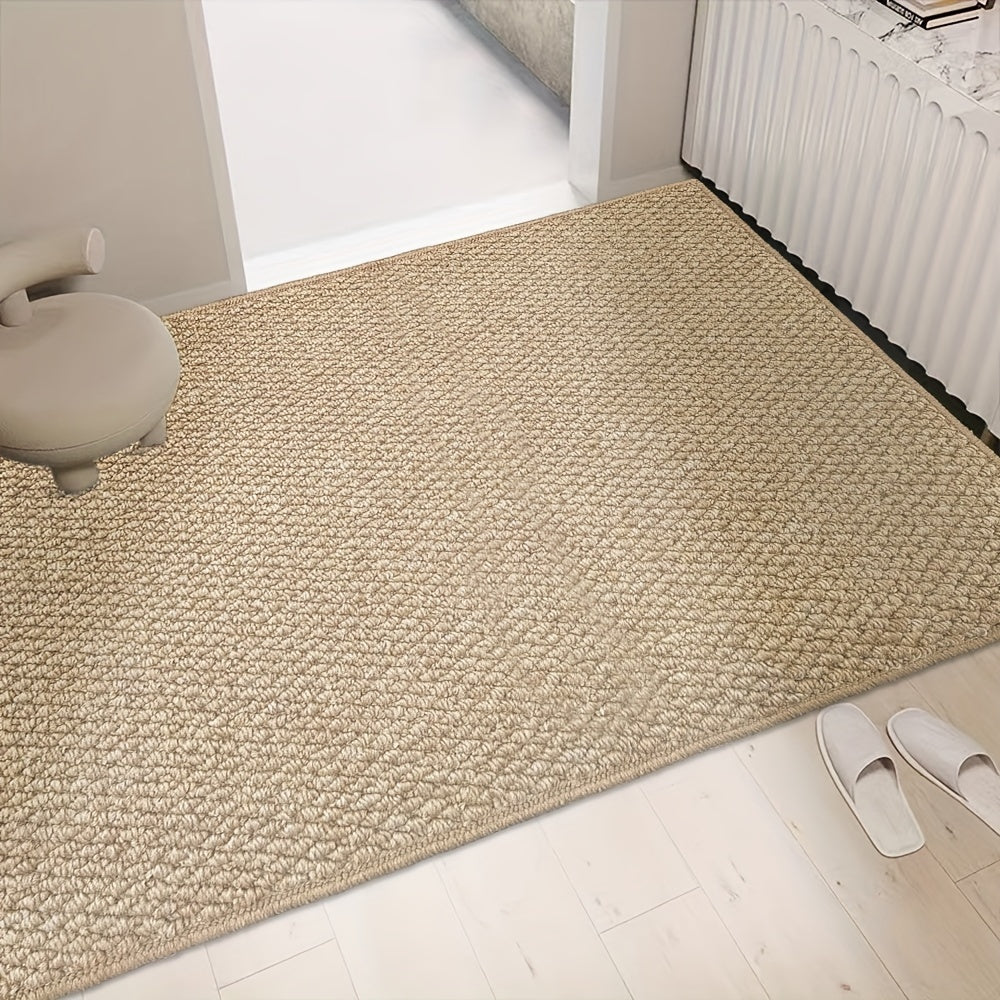 Door Mat Beige Washable Non Slip Rug